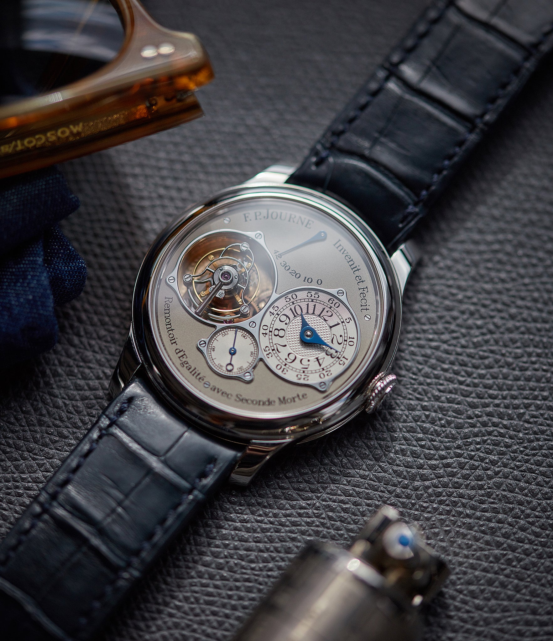 selling F. P. Journe Tourbillon Souverain TN dead-beat seconds 40mm platinum pre-owned watch for sale online at A Collected Man London UK specialist of rare watches