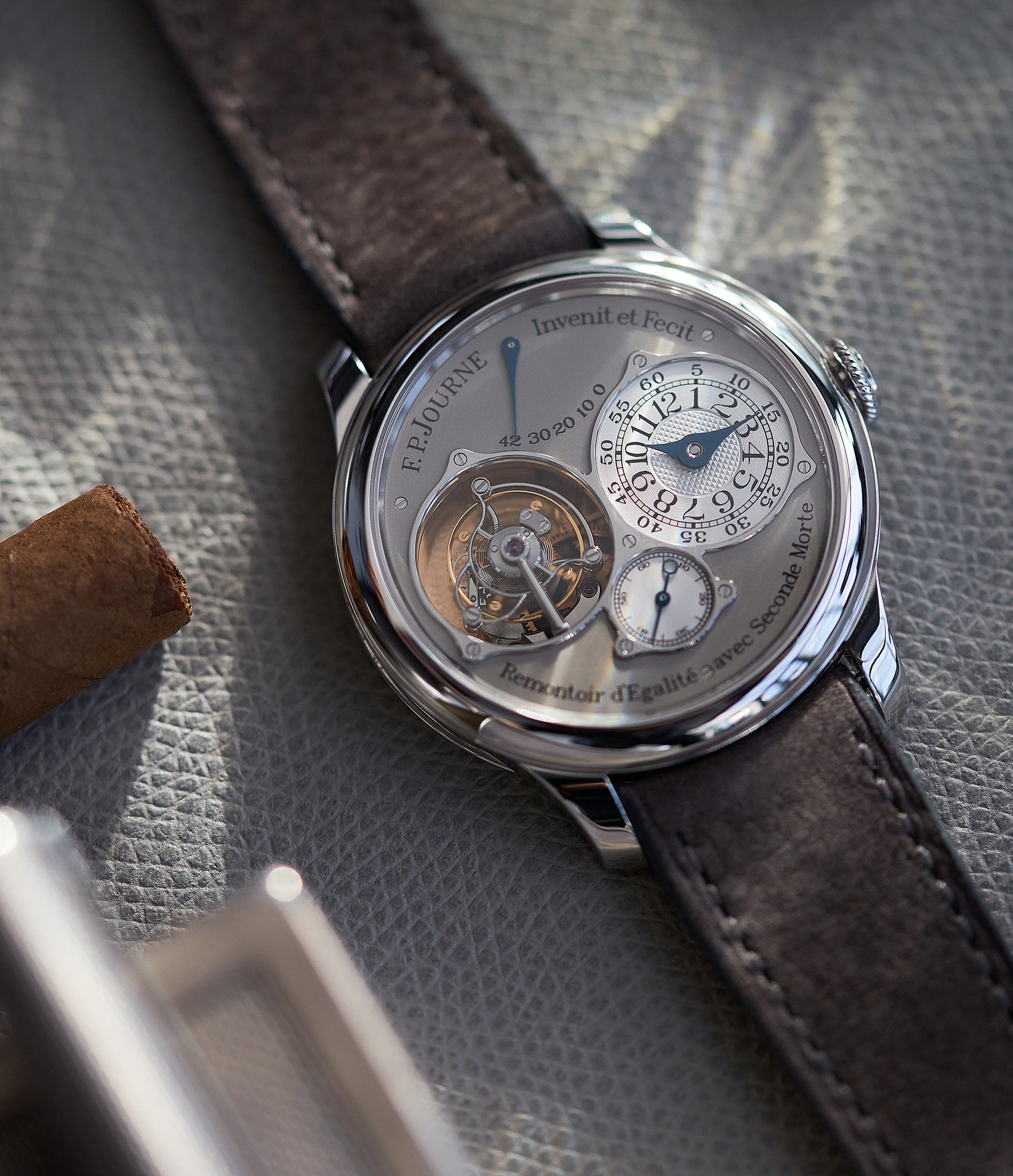 F. P. Journe Tourbillon Souverain TN dead-beat seconds 40mm platinum pre-owned watch for sale online at A Collected Man London UK specialist of rare watches