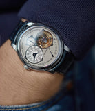 pre-owned F. P. Journe Tourbillon Souverain TN dead-beat seconds 40mm platinum watch for sale online at A Collected Man London UK specialist of rare watches