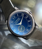 luxury rare pre-owned F. P. Journe Chronomètre Bleu W1530 Tantalum preowned watch at A Collected Man London