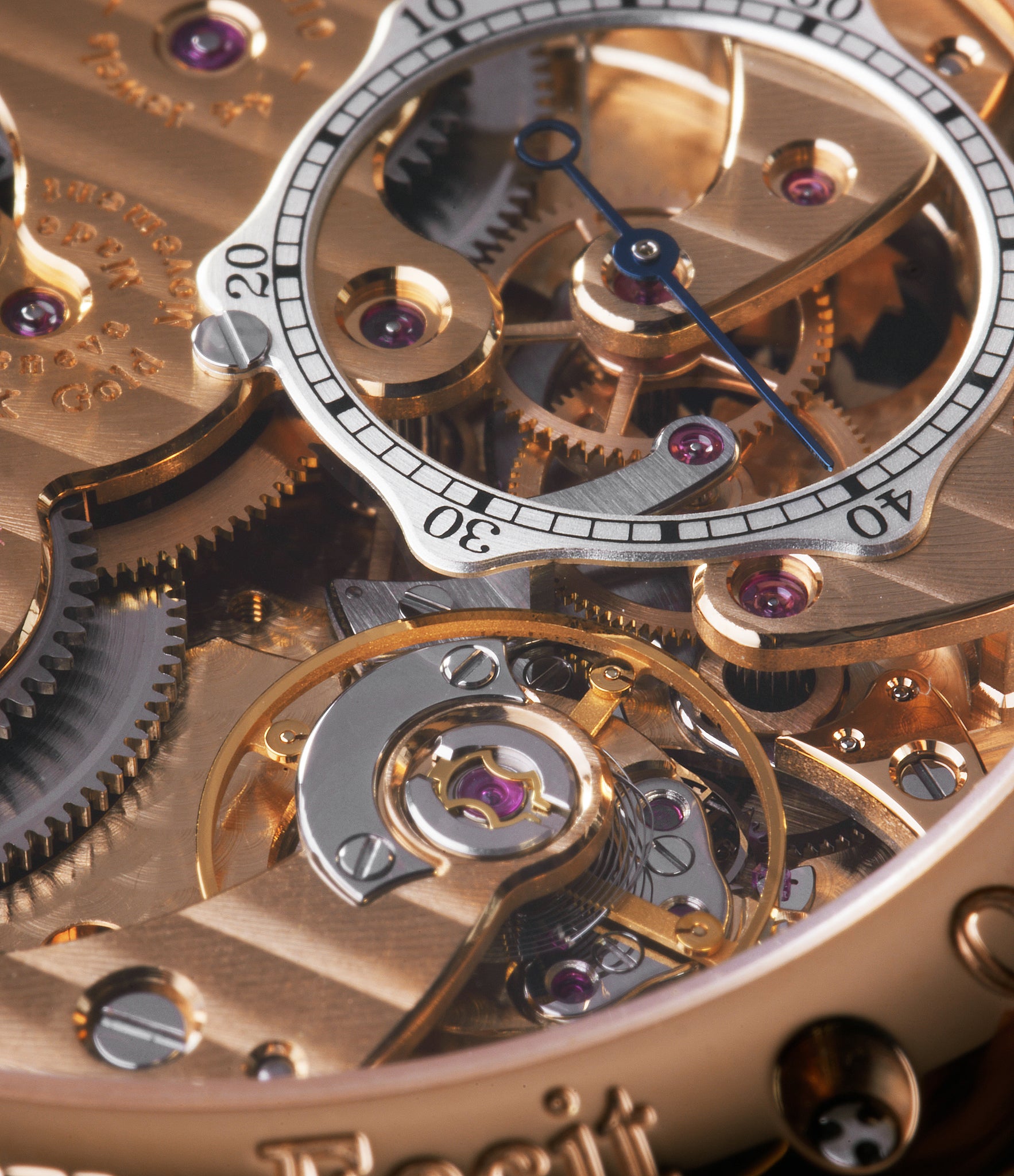 Display back caseback | luxury rare pre-owned F. P. Journe Chronomètre Optimum  Rose Gold preowned watch at A Collected Man London