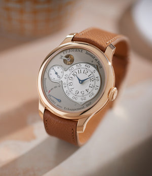 Front dial | rare F. P. Journe Chronomètre Optimum  Rose Gold preowned watch at A Collected Man London