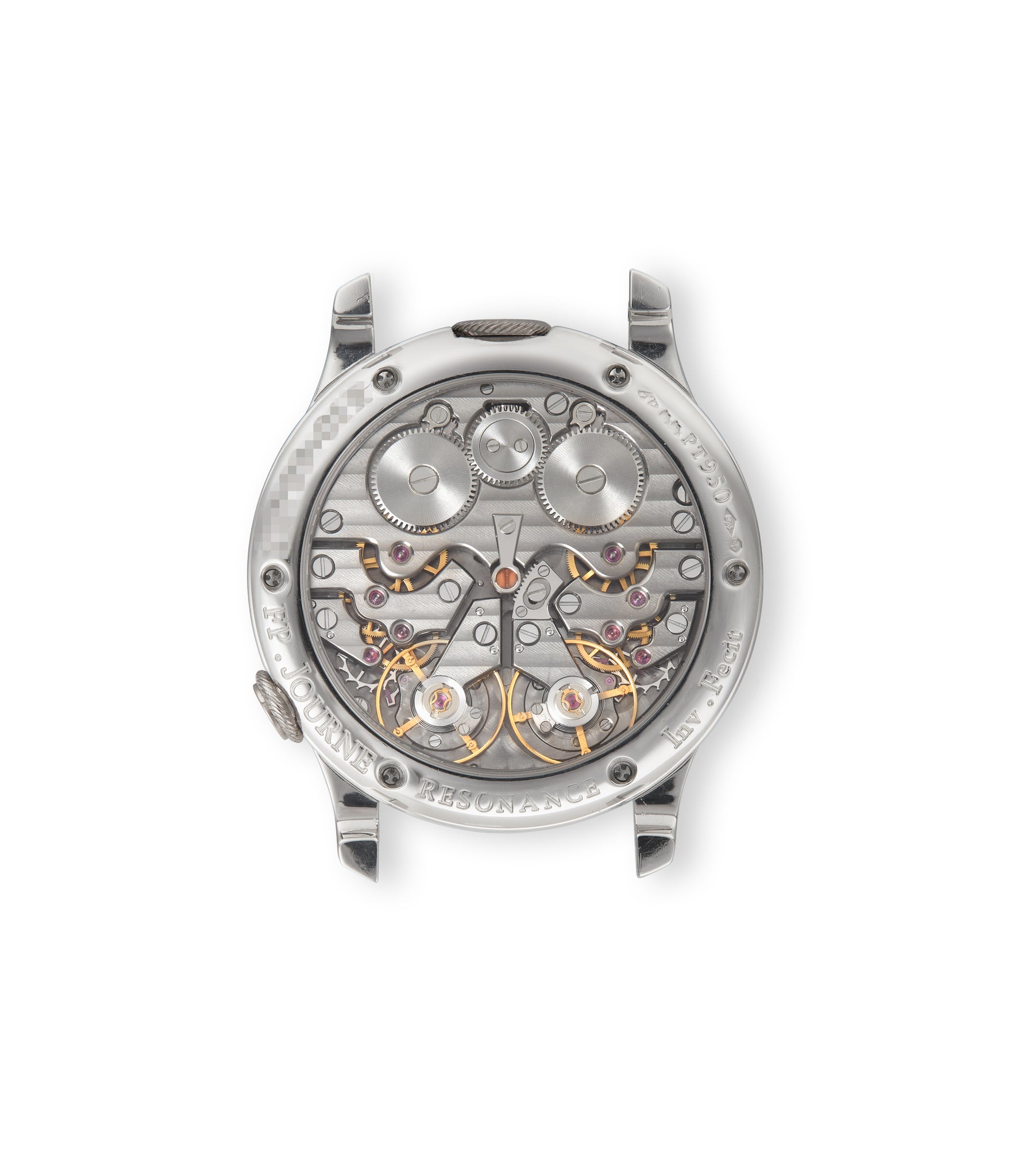 Caseback | Display back | F. P. Journe | Ruthenium Chronomètre à Résonance | 01R | Platinum | Available worldwide at A Collected Man