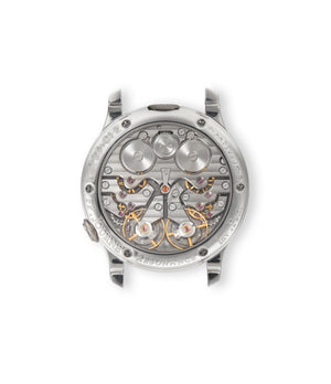 Caseback | Display back | F. P. Journe | Ruthenium Chronomètre à Résonance | 01R | Platinum | Available worldwide at A Collected Man