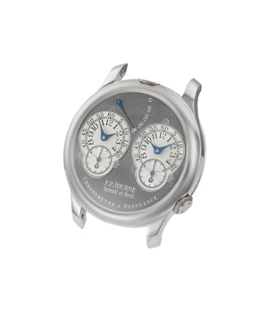 Front Dial | F. P. Journe | Ruthenium Chronomètre à Résonance | 01R | Platinum | Available worldwide at A Collected Man