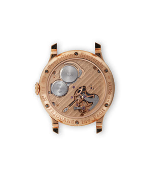 Caseback display back | F. P. Journe | Tourbillon Régence Circulaire |  | Regency dial | Rose Gold | Available worldwide at A Collected Man