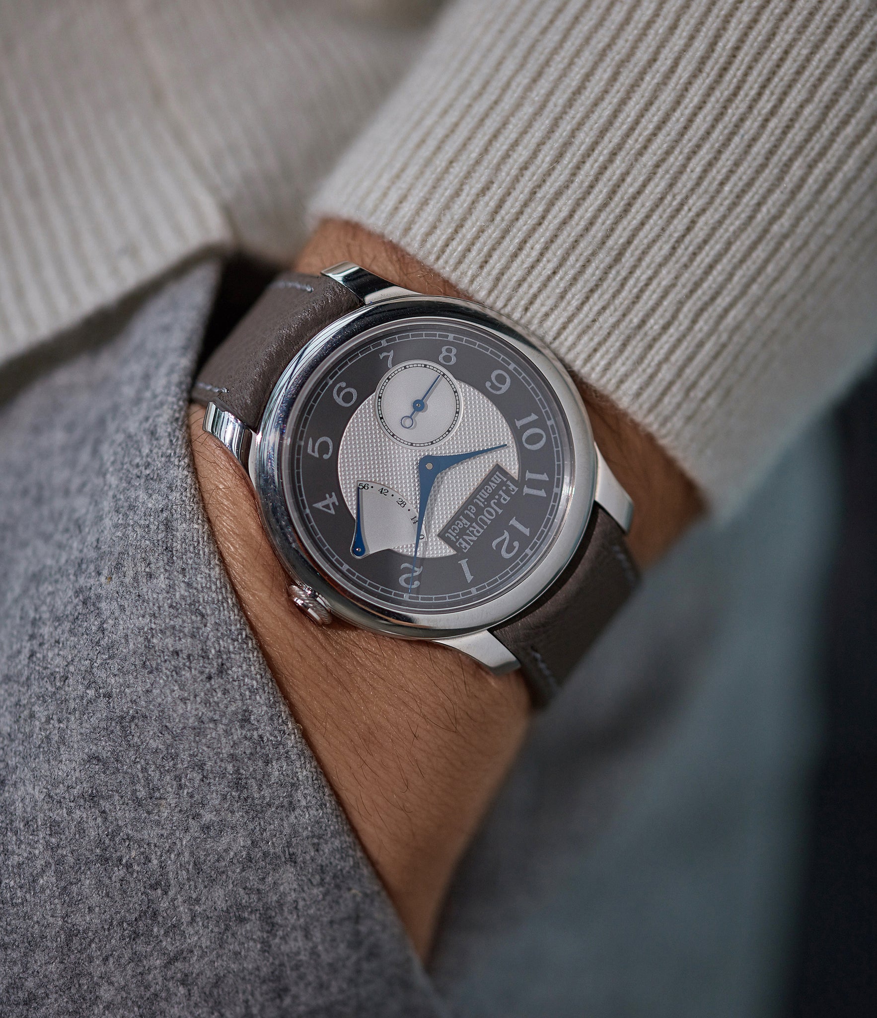 men's luxury wristwatch F. P. Journe Chronometre Souverain de Boulle Limited Edition pre-owned rare watch for sale A Collected Man London