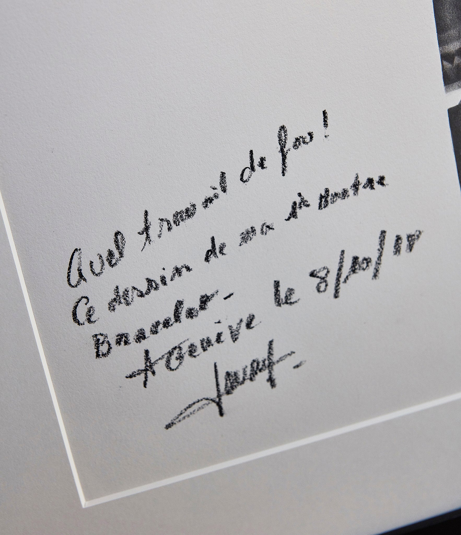 F. P. Journe Tourbillon drawing signed and dedicated by Monsieur Journe of his first wristwatch by Julie Kraulis auctioned by A Collected Man London to fund Covid-19 vaccine research 