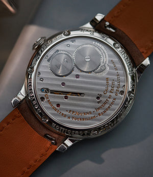 Tourbillon Souverain | Brass Movement | Platinum