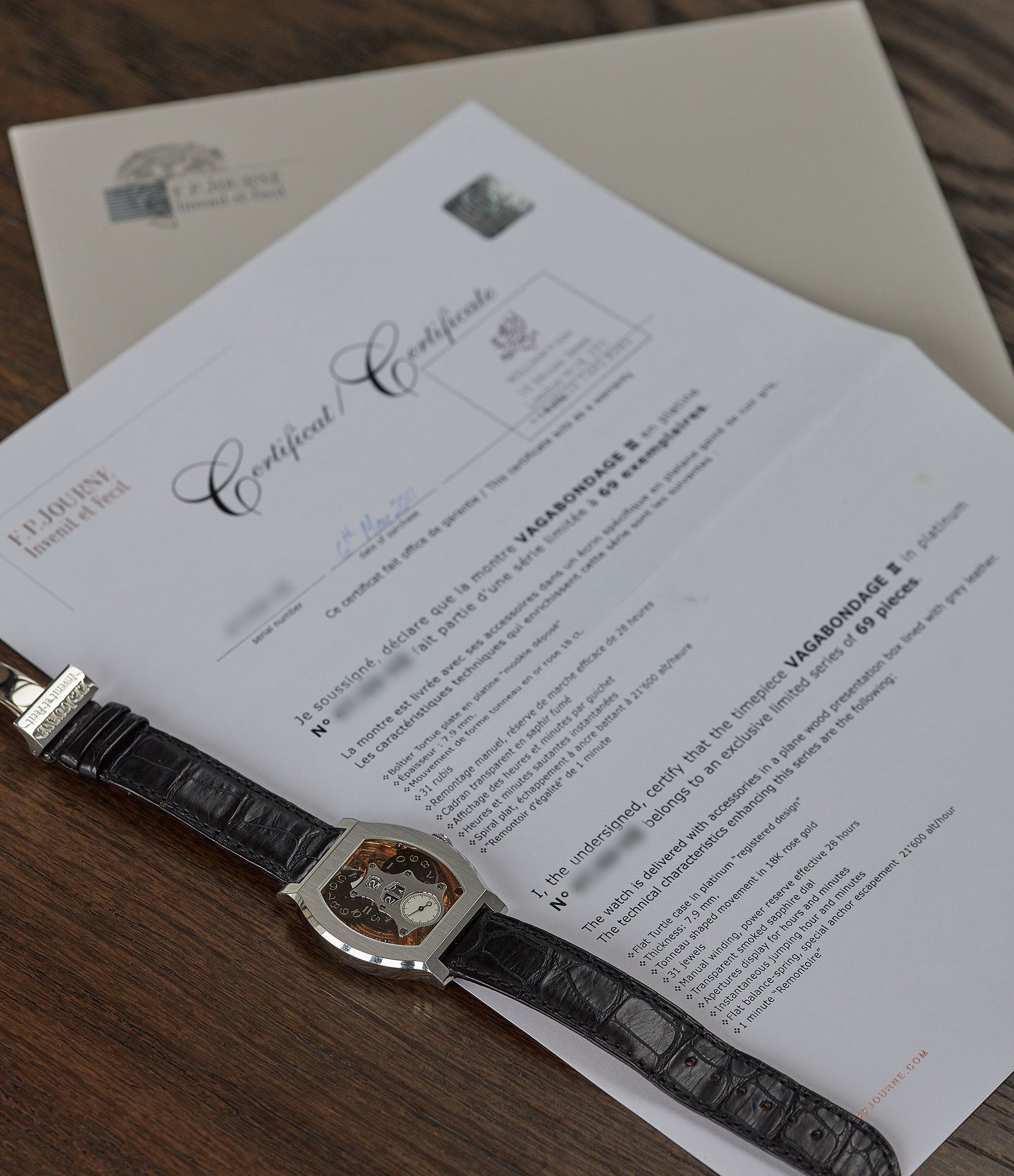 rare F. P. Journe Vagabondage 1-2-3 movement three watch set platinum case Vagabondage 1-2-3 for sale online at A Collected Man London UK specialist of rare watches