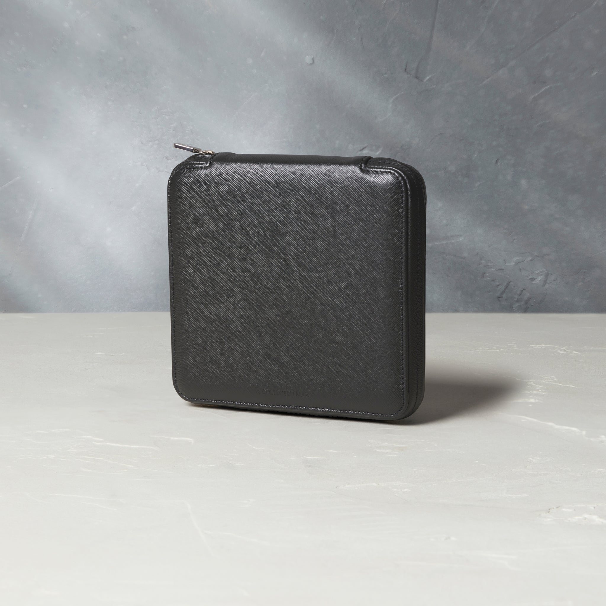 Geneva, six-watch folio Six-watch slim folio in black Saffiano leather | A Collected Man | Available Worldwide