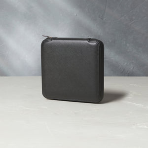 Geneva, six-watch folio Six-watch slim folio in black Saffiano leather | A Collected Man | Available Worldwide