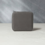 Geneva, six-watch folio Six-watch slim folio in charcoal grey nubuck leather | A Collected Man | Available Worldwide