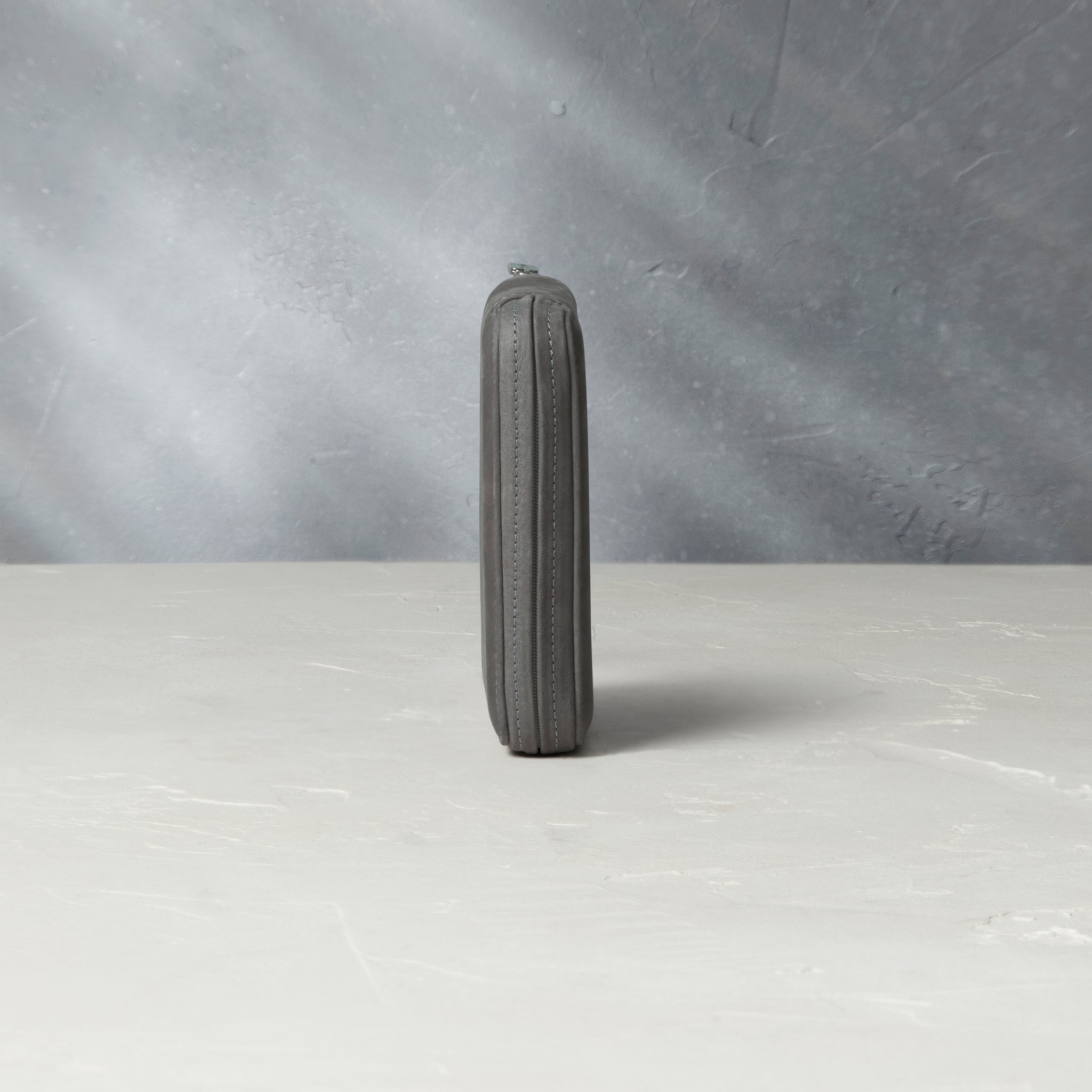 Geneva, six-watch folio Six-watch slim folio in charcoal grey nubuck leather | A Collected Man | Available Worldwide