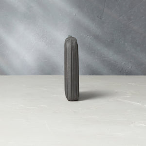 Geneva, six-watch folio Six-watch slim folio in charcoal grey nubuck leather | A Collected Man | Available Worldwide