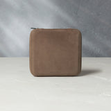 Geneva, six-watch folio Six-watch slim folio in brown taupe nubuck leather | A Collected Man | Available Worldwide