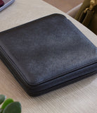 Geneva, six-watch folio, black, saffiano leather | Buy at ACM London