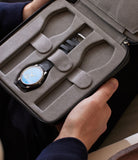 Geneva, six-watch folio, black, saffiano leather | Buy at ACM London