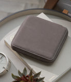Geneva, six-watch folio Six-watch slim folio in charcoal grey nubuck leather | A Collected Man | Available Worldwide