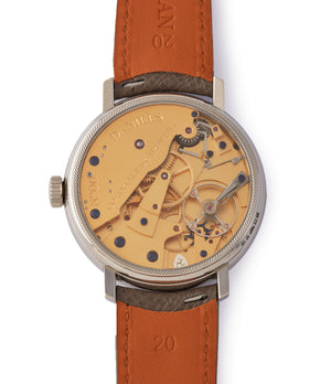 Co-Axial escapement George Daniels Anniversary 00 platinum pre-owned rare hand-made watch by British independent watchmaker for sale A Collected Man London