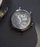 wristwatch Daniels Anniversary 00 platinum pre-owned rare hand-made watch by British independent watchmaker for sale A Collected Man London