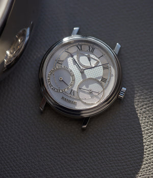 wristwatch Daniels Anniversary 00 platinum pre-owned rare hand-made watch by British independent watchmaker for sale A Collected Man London