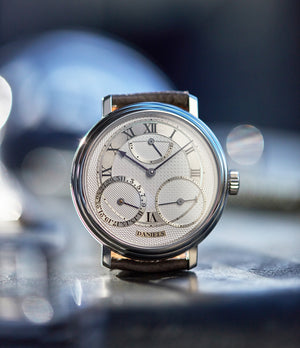 for sale George Daniels Anniversary 00 platinum pre-owned rare hand-made watch by British independent watchmaker for sale A Collected Man London
