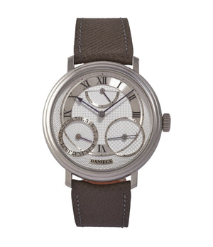 buy George Daniels Anniversary 00 platinum pre-owned rare hand-made watch by British independent watchmaker for sale A Collected Man London