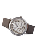 side-shot rare George Daniels Anniversary 00 platinum pre-owned rare hand-made watch by British independent watchmaker for sale A Collected Man London