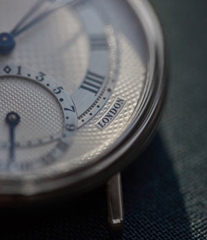 hand-made George Daniels Millennium wristwatch white gold The Aviator British independent watchmaker Isle of Man for sale online at A Collected Man London specialist of rare watches