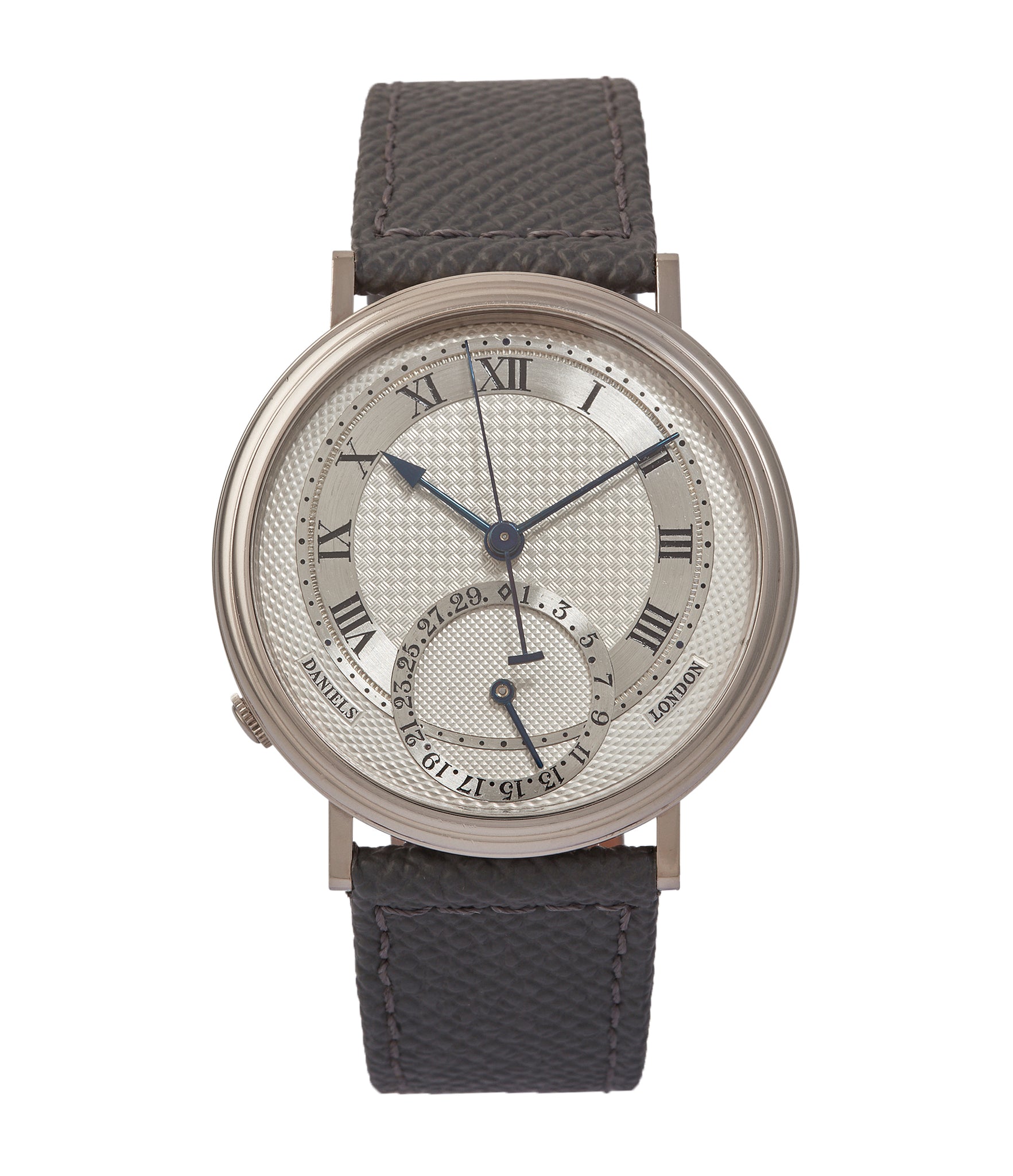 buy George Daniels Millennium wristwatch white gold The Aviator British independent watchmaker Isle of Man for sale online at A Collected Man London specialist of rare watches