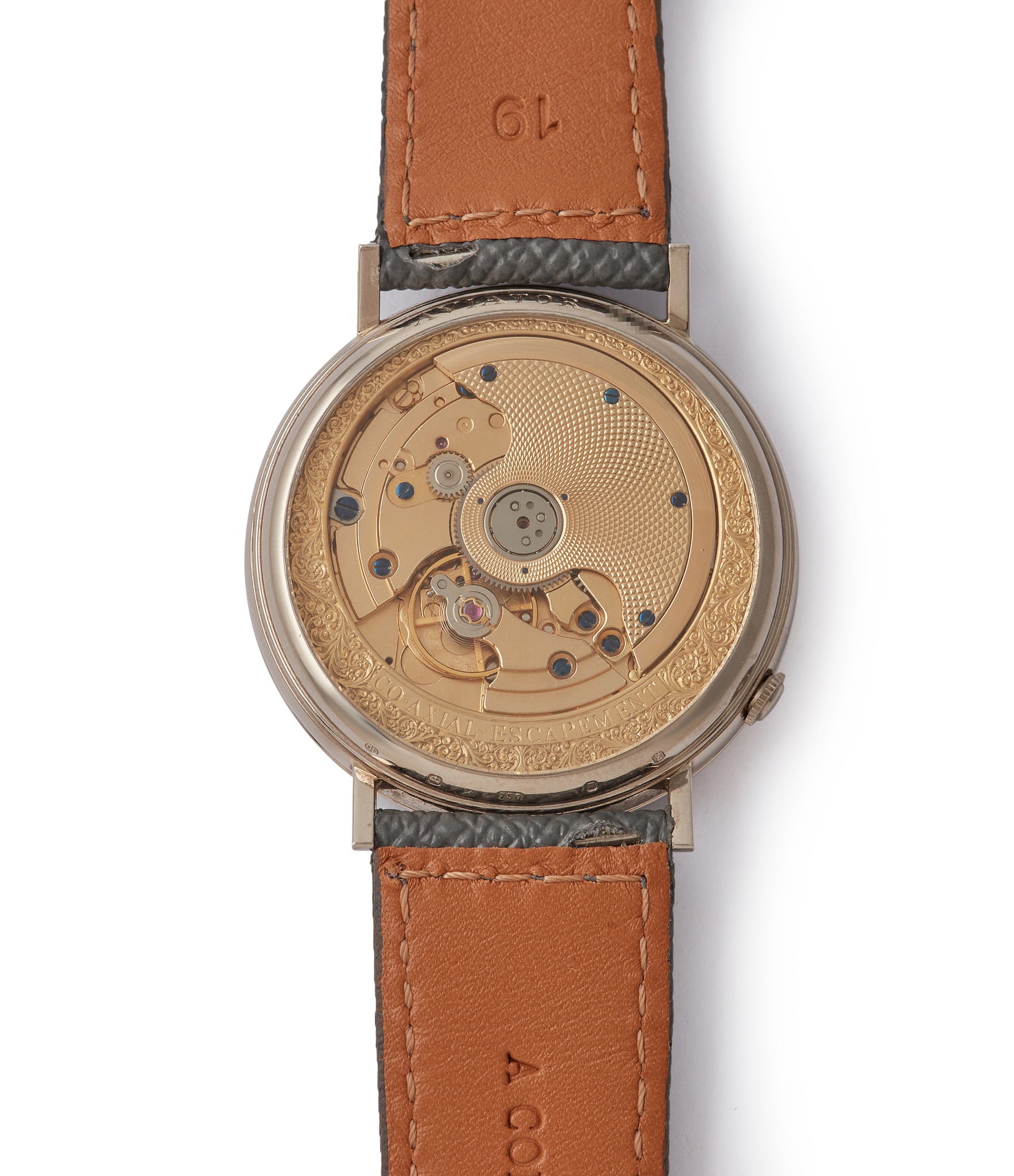 automatic Co-Axial escapement George Daniels Millennium wristwatch white gold The Aviator British independent watchmaker Isle of Man for sale online at A Collected Man London specialist of rare watches