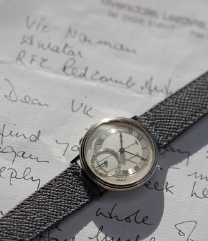 dress luxury watch George Daniels Millennium wristwatch white gold The Aviator British independent watchmaker Isle of Man for sale online at A Collected Man London specialist of rare watches