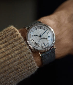 early George Daniels Millennium wristwatch white gold The Aviator British independent watchmaker Isle of Man for sale online at A Collected Man London specialist of rare watches