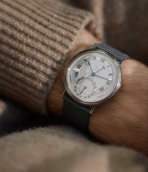 rare George Daniels Millennium wristwatch white gold The Aviator British independent watchmaker Isle of Man for sale online at A Collected Man London specialist of rare watches