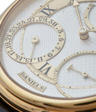 British watchmaker George Daniels Anniversary watch by Roger W. Smith independent watchmaker yellow gold rare watch for sale online A Collected Man London with signed papers