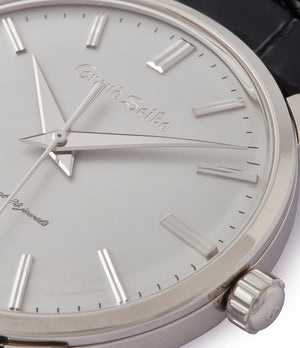 steel hands Grand Seiko SBGW251 limited edition platinum time-only dress watch Japanese-made full set at A Collected Man London UK specialist of rare watches