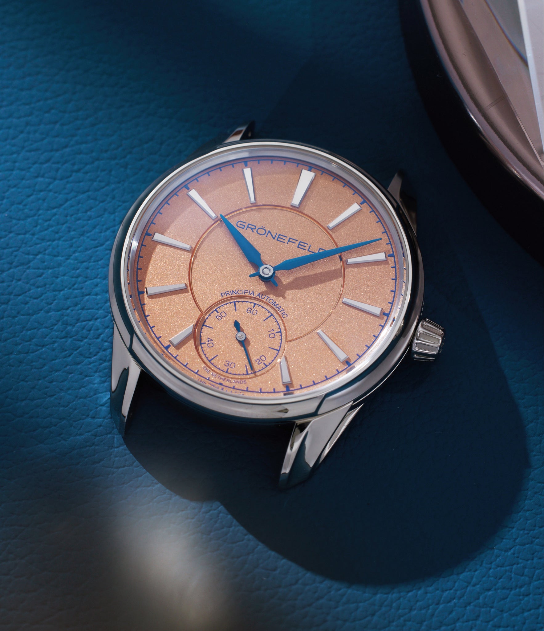 Grönefeld 1941 Principia Automatic | Steel | Salmon Dial | A Collected Man London Buy Rare Watches