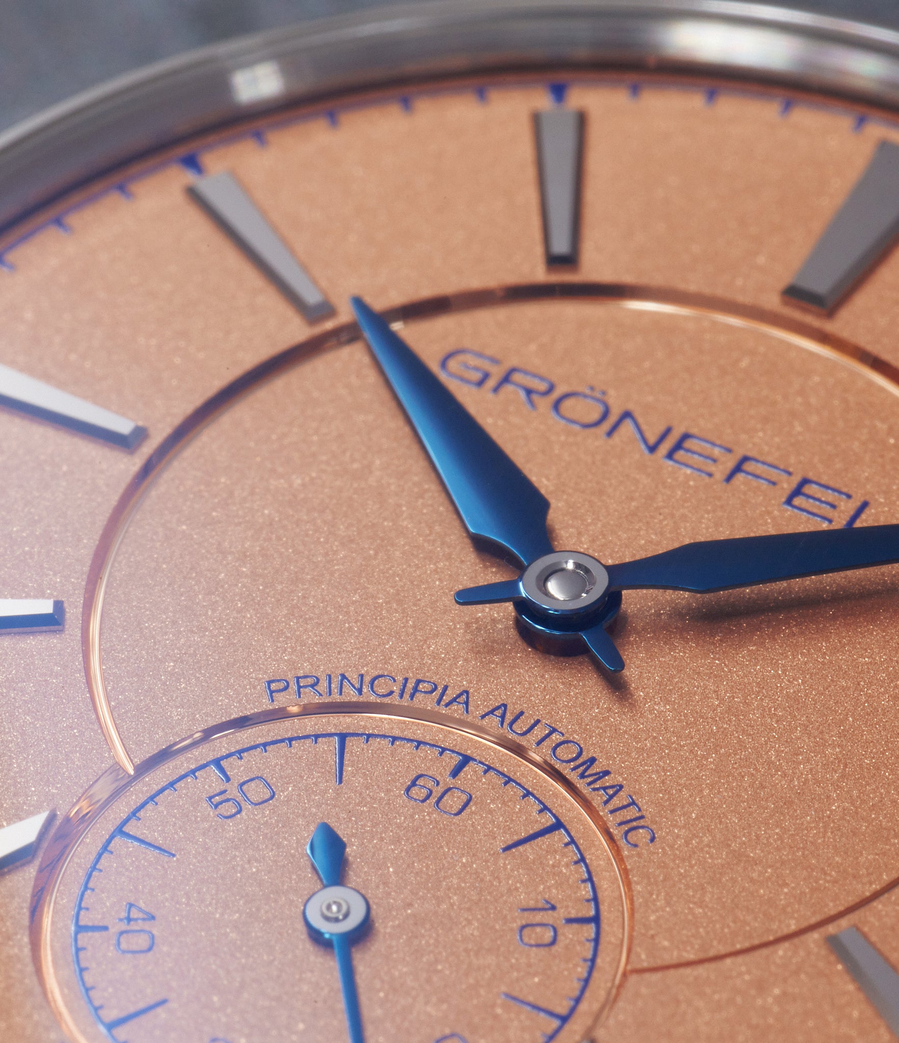 Grönefeld 1941 Principia Automatic | Steel | Salmon Dial | A Collected Man London Buy Rare Watches