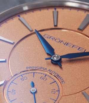 Grönefeld 1941 Principia Automatic | Steel | Salmon Dial | A Collected Man London Buy Rare Watches