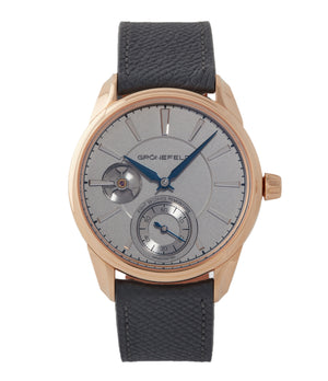 men's wristwatch Gronefeld 1941 Remontoire red gold time-only watch by independent watchmaker for sale online A Collected Man London specialist of rare watches