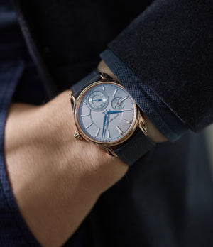 hand-made wristwatch Gronefeld 1941 Remontoire red gold time-only watch by independent watchmaker for sale online A Collected Man London specialist of rare watches