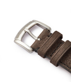 Helsinki A Collected Man strap Grönefeld 1941 Remontoire light blue Voutilainen dial eight seconds remontoire time-only dress watch for sale online at A Collected Man London UK specialist of independent watchmakers