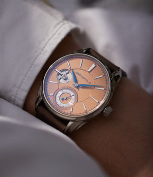 Gronefeld 1941 Remontoire | Salmon Dial | White Gold A Collected Man London | Available Worldwide 