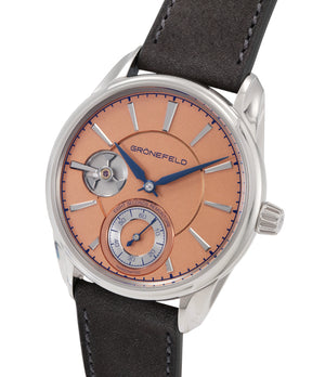 Gronefeld 1941 Remontoire | Salmon Dial | White Gold A Collected Man London | Available Worldwide 