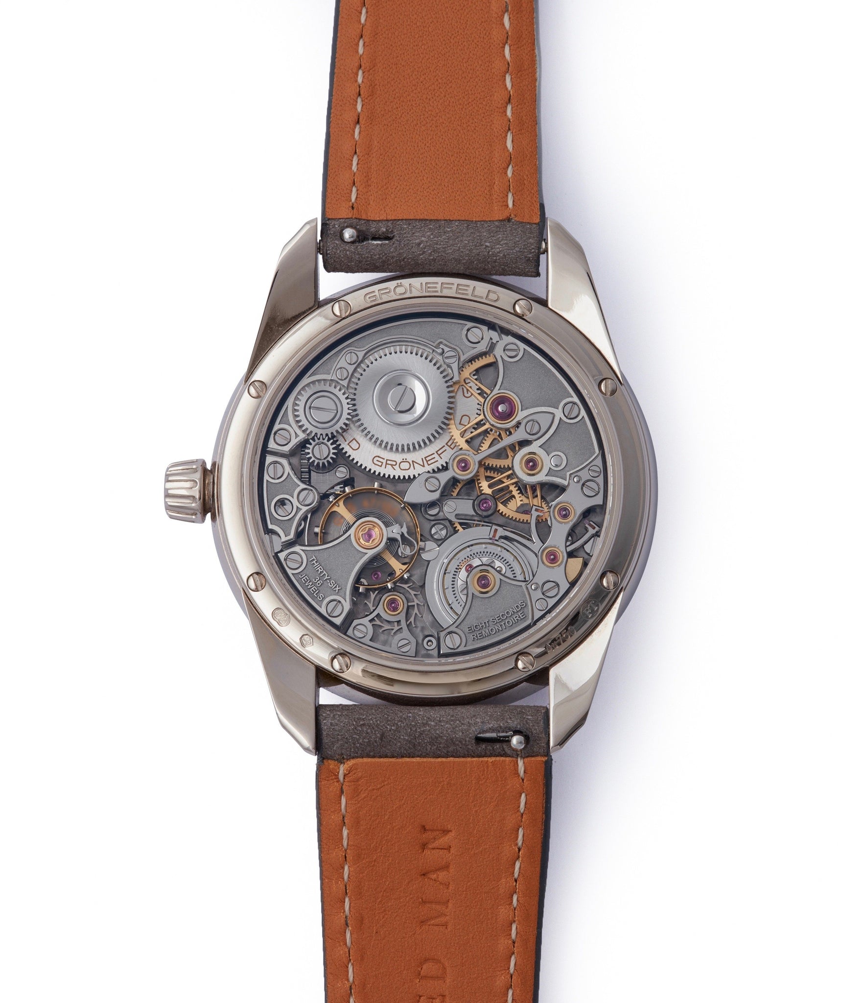 manual-winding Gronefeld 1941 Remontoire blue grey Voutilainen dial pre-owned for sale online A Collected Man London UK specialist of rare watches
