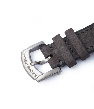 Helsinki grey nubuck strap Gronefeld 1941 Remontoire blue grey Voutilainen dial pre-owned for sale online A Collected Man London UK specialist of rare watches