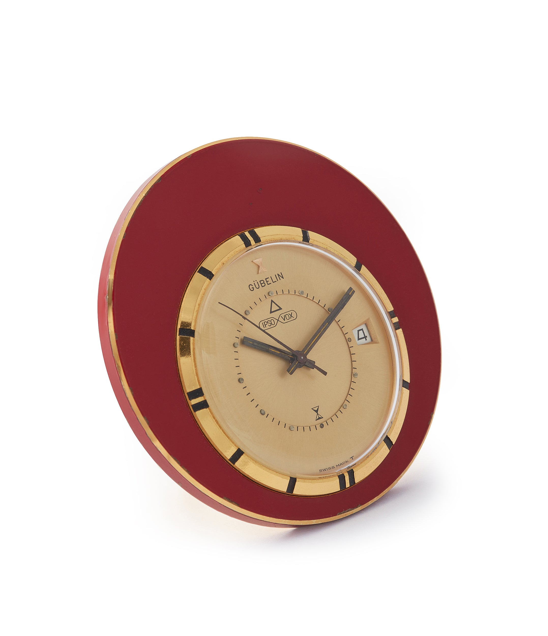 Gübelin-signed Ipso-Vox alarm desktop clock | Buy rare Gübelin clock ...