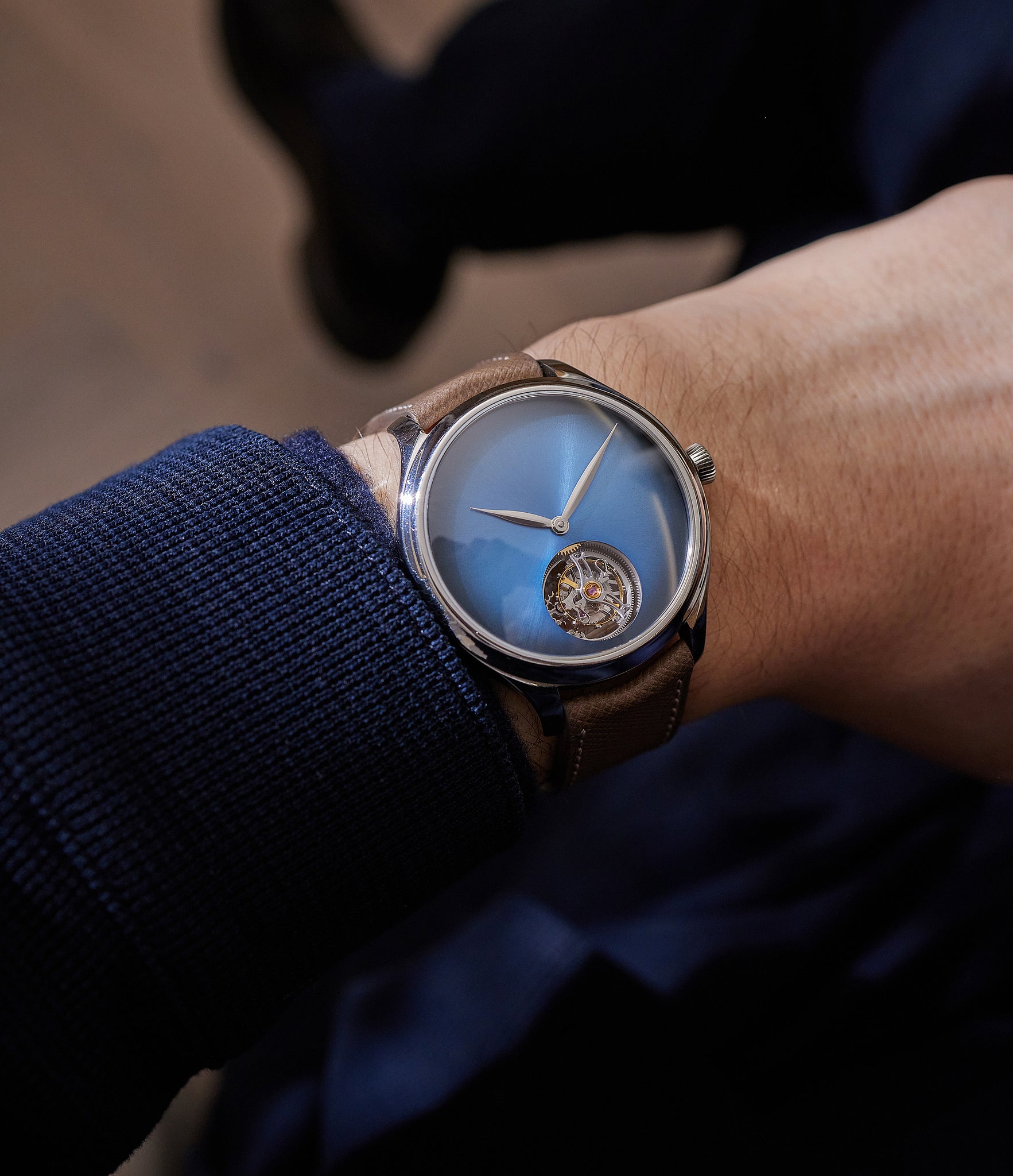 Endeavour Tourbillon Concept | "Funky Blue" | White Gold