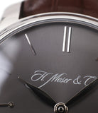 independent watchmaker H. Moser & Cie. Perpetual Calendar 1341 platinum preowned watch at A Collected Man